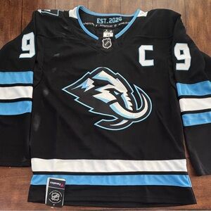 Utah Mammoth Clayton Keller #9 Black Home Jersey Adult Small (46)
